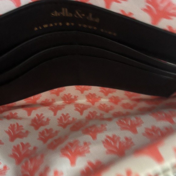 Stella & Dot Black White Crosshatch Woven Clutch 11" x 7" Magnetic Closure Purse - Picture 8 of 8